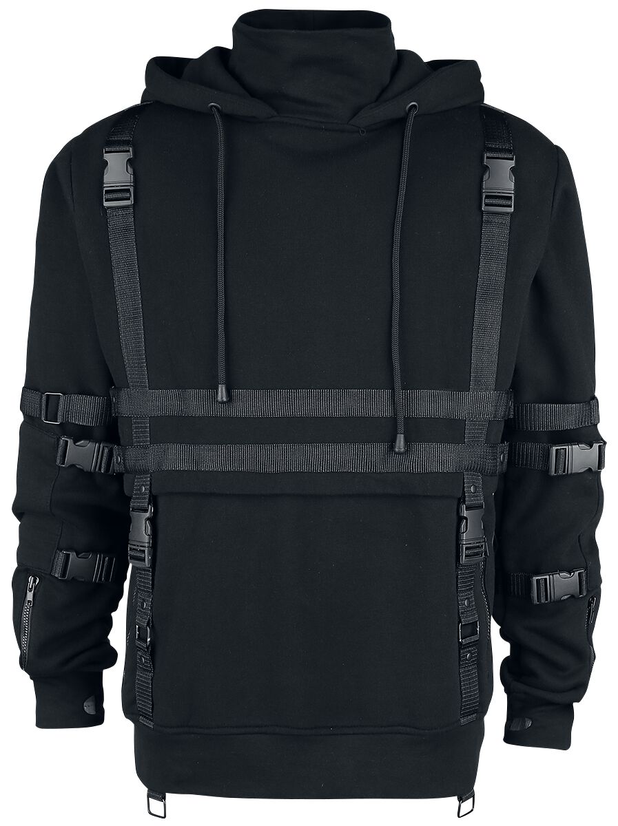 Sweat-shirt à capuche Gothic de Chemical Black - Sweat À Capuche Teo - S à XL - pour Homme - noir - Chemical Black