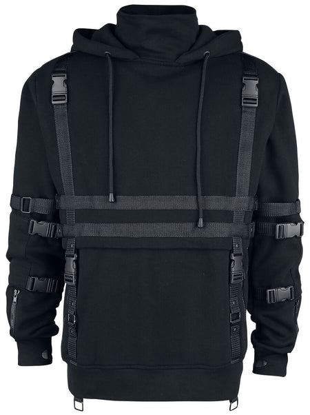 Sweat-shirt à capuche Gothic de Chemical Black - Sweat À Capuche Teo - S à XL - pour Homme - noir - Chemical Black
