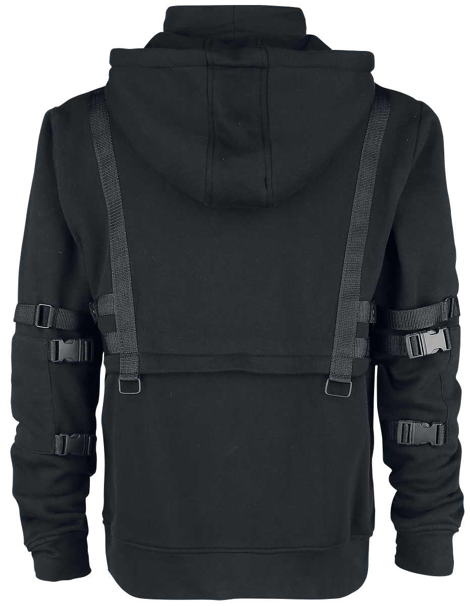 Sweat-shirt à capuche Gothic de Chemical Black - Sweat À Capuche Teo - S à XL - pour Homme - noir - Chemical Black - View 2