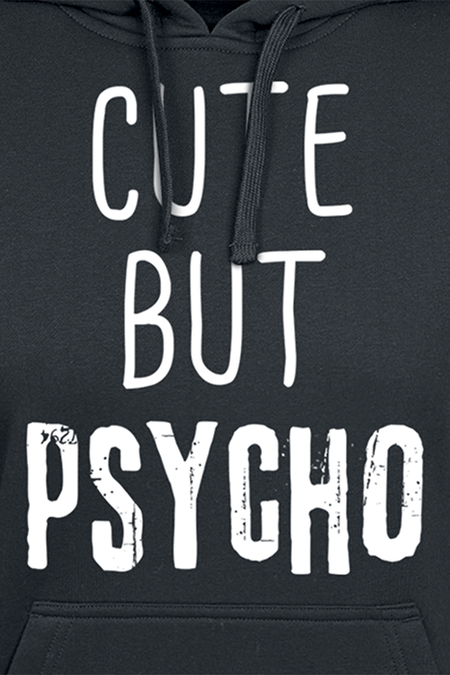 Sweat-shirt à capuche Fun de Cute But Psycho - S à 5XL - pour Femme - noir - Cute But Psycho - View 2