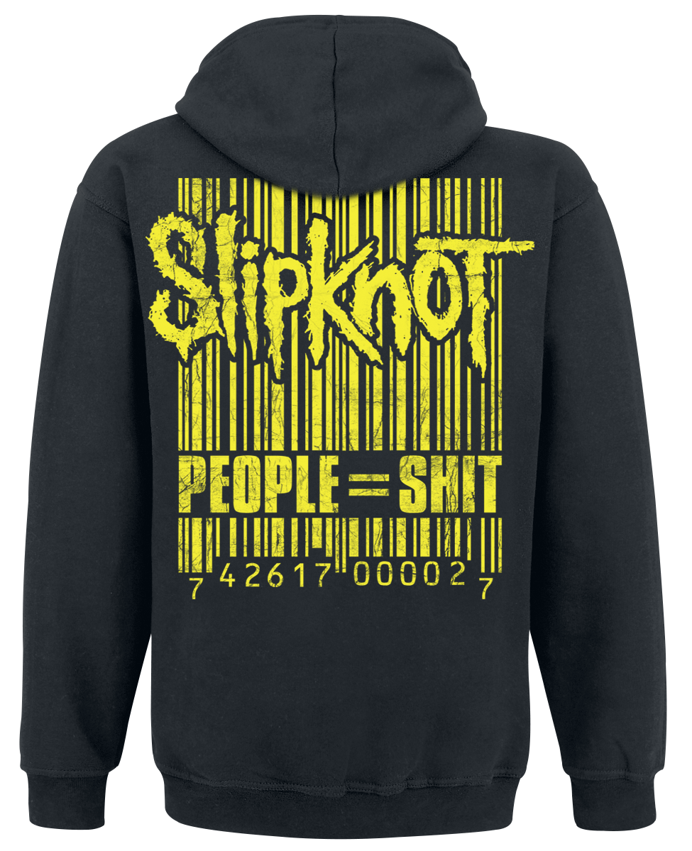 Sweat-shirt à capuche  de Slipknot - People Barcode - S à XXL - pour Homme - noir - Slipknot - View 2