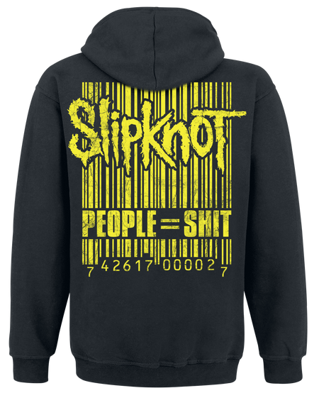 Sweat-shirt à capuche  de Slipknot - People Barcode - S à XXL - pour Homme - noir - Slipknot - View 2