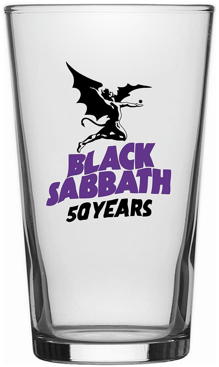 Verre à bière  de Black Sabbath - 50 Years - pour Unisexe - transparent - Black Sabbath