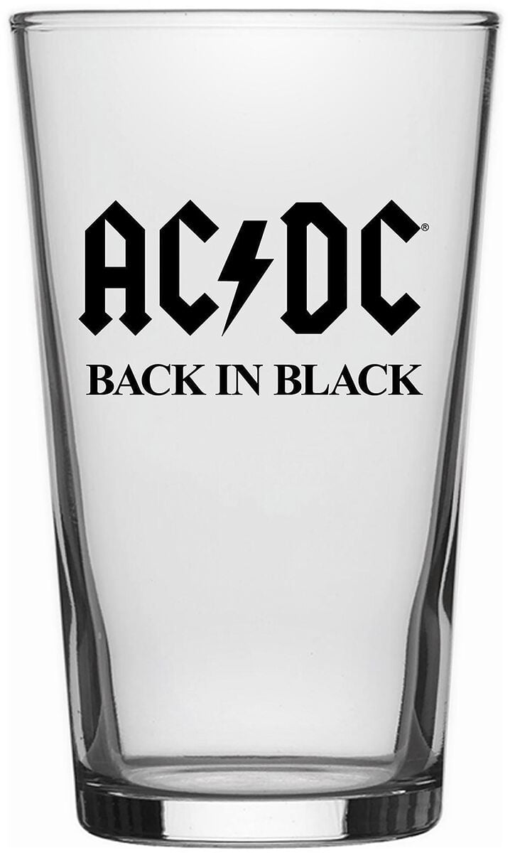 Verre à bière  de AC/DC - Back in Black - pour Indifférent - transparent - AC/DC