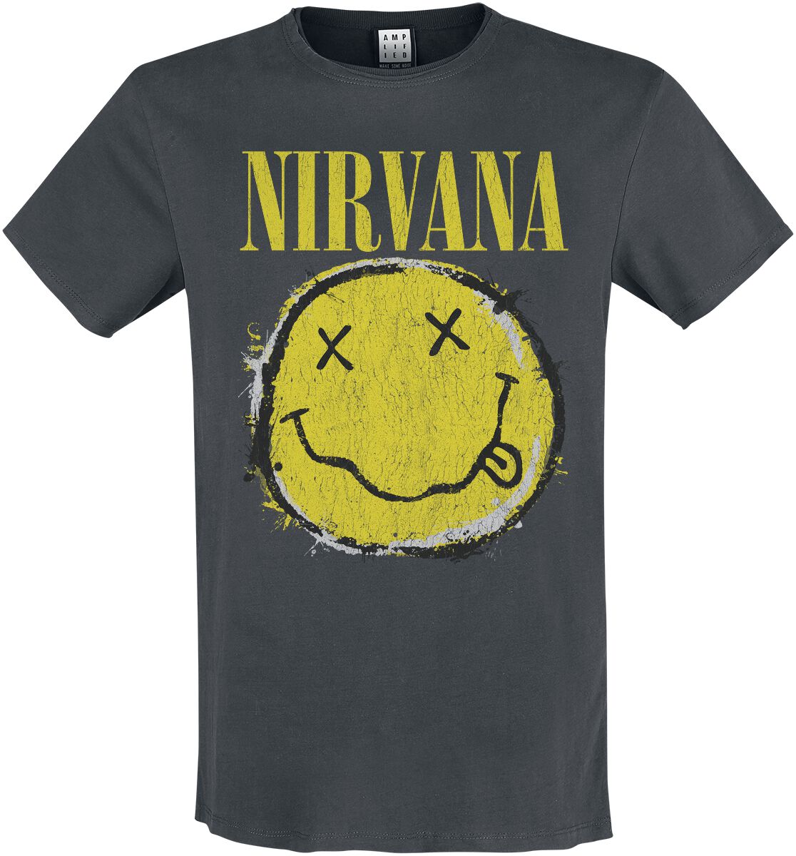 T-Shirt Manches courtes  de Nirvana - Amplified Collection - Worn Out - XS à 3XL - pour Homme - anthracite - Nirvana