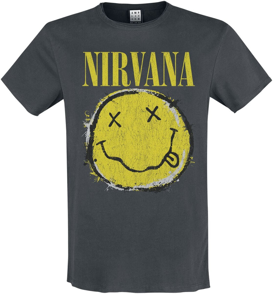 T-Shirt Manches courtes  de Nirvana - Amplified Collection - Worn Out - XS à 3XL - pour Homme - anthracite - Nirvana