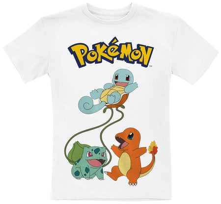 T-shirt Gaming de Pokémon - Enfants - Trio Original - 104 à 152 - pour filles & garçonse - blanc - Pokémon