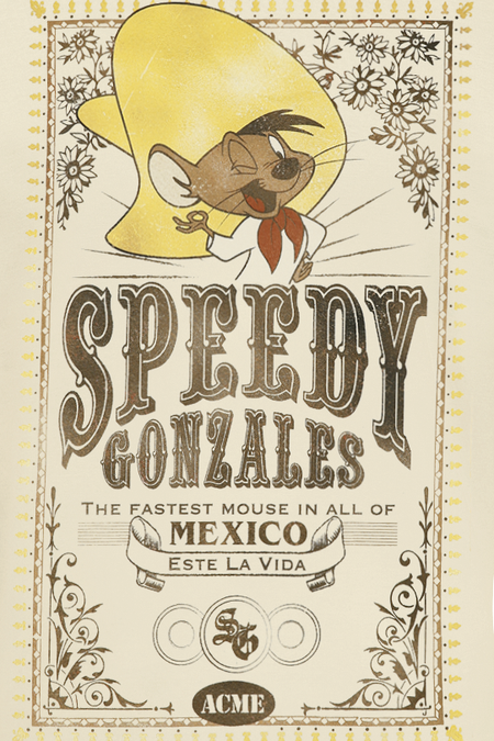 T-Shirt Manches courtes  de Looney Tunes - Speedy Gonzales - S à XXL - pour Homme - beige - Looney Tunes - View 2