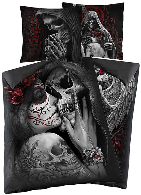 Parure de lit Gothic de Spiral - Dead Kiss - pour Indifférent - multicolore - Spiral