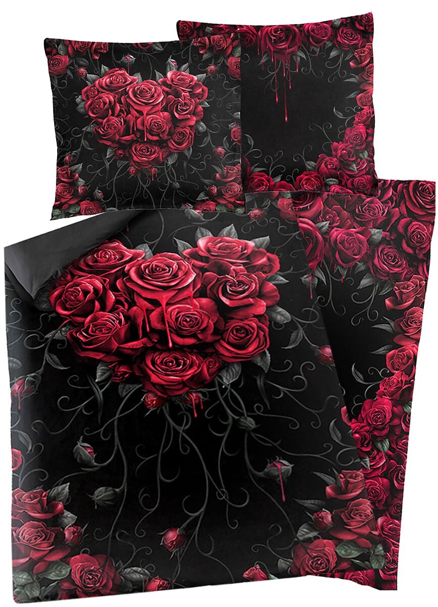 Parure de lit Gothic de Spiral - Bleeding Heart - pour Indifférent - multicolore - Spiral