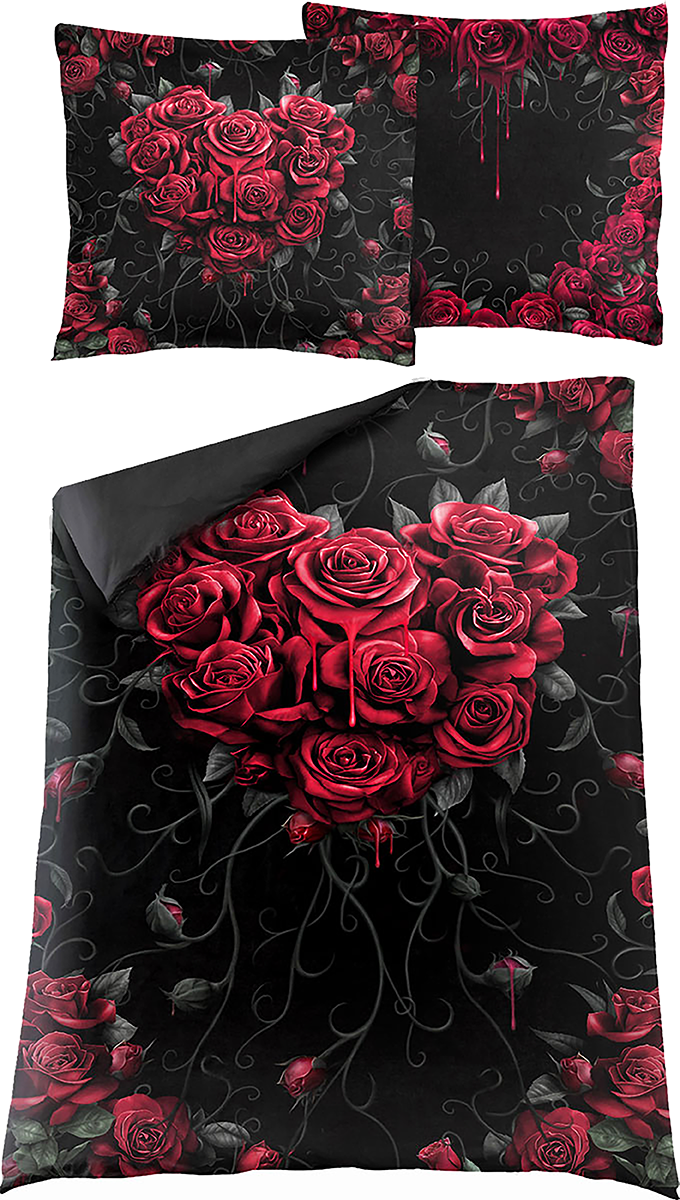 Parure de lit Gothic de Spiral - Bleeding Heart - pour Indifférent - multicolore - Spiral - View 2
