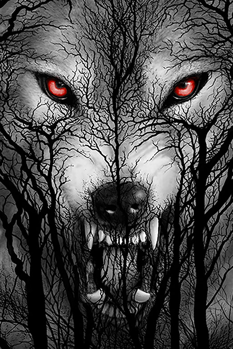 Couverture Gothic de Spiral - Forest Wolf - pour Unisexe - multicolore - Spiral - View 2