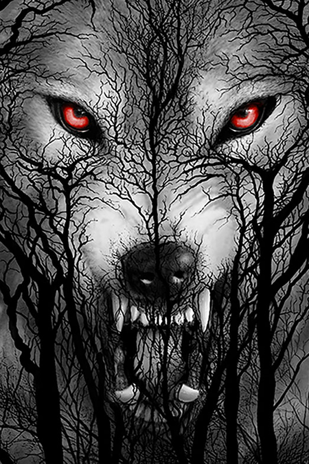 Couverture Gothic de Spiral - Forest Wolf - pour Unisexe - multicolore - Spiral - View 2