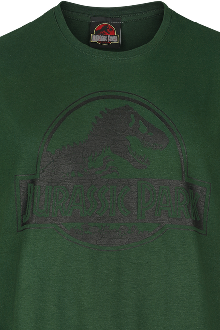 T-Shirt Manches courtes  de Jurassic Park - Logo - S à XXL - pour Homme - vert - Jurassic Park - View 2