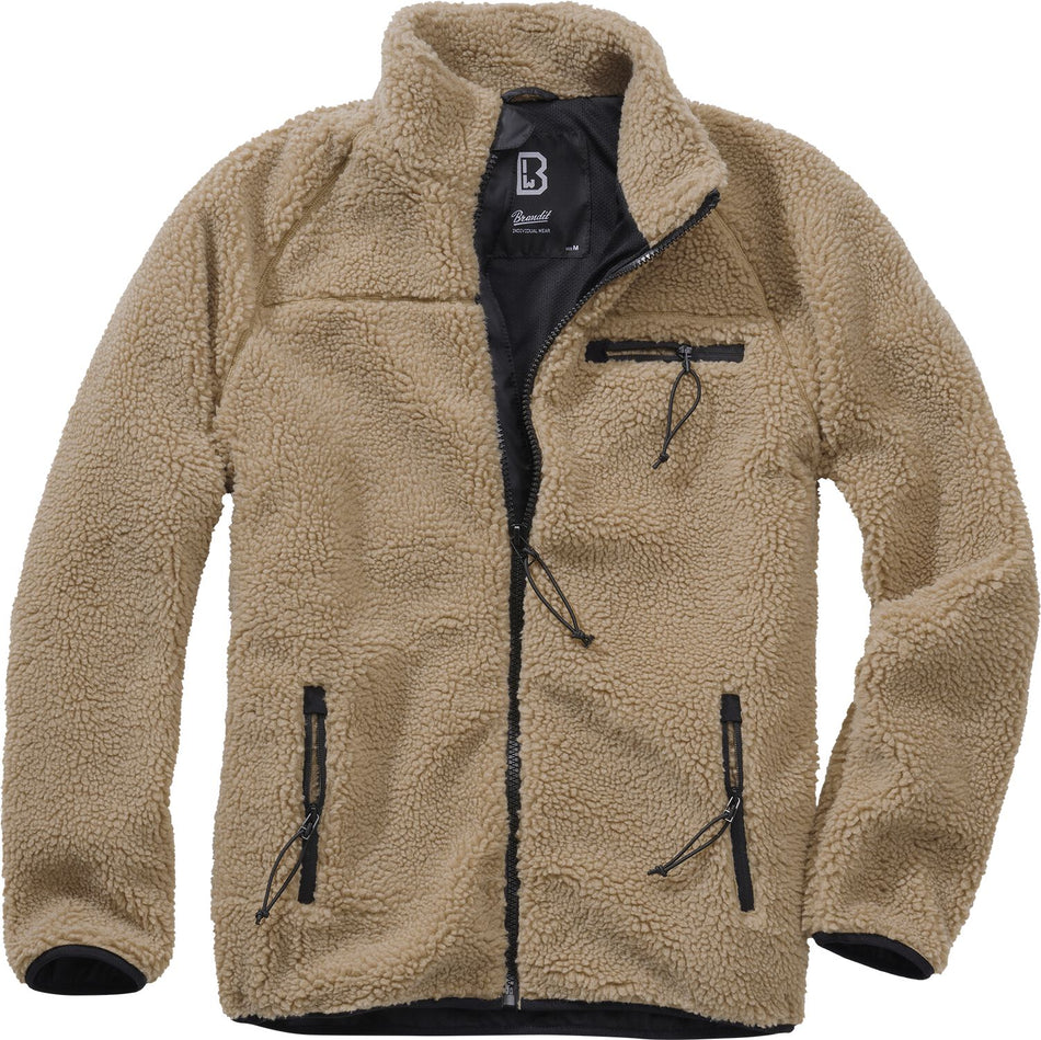 Veste mi-saison  de Brandit - Veste Polaire Teddy - S à XXL - pour Homme - camel - Brandit
