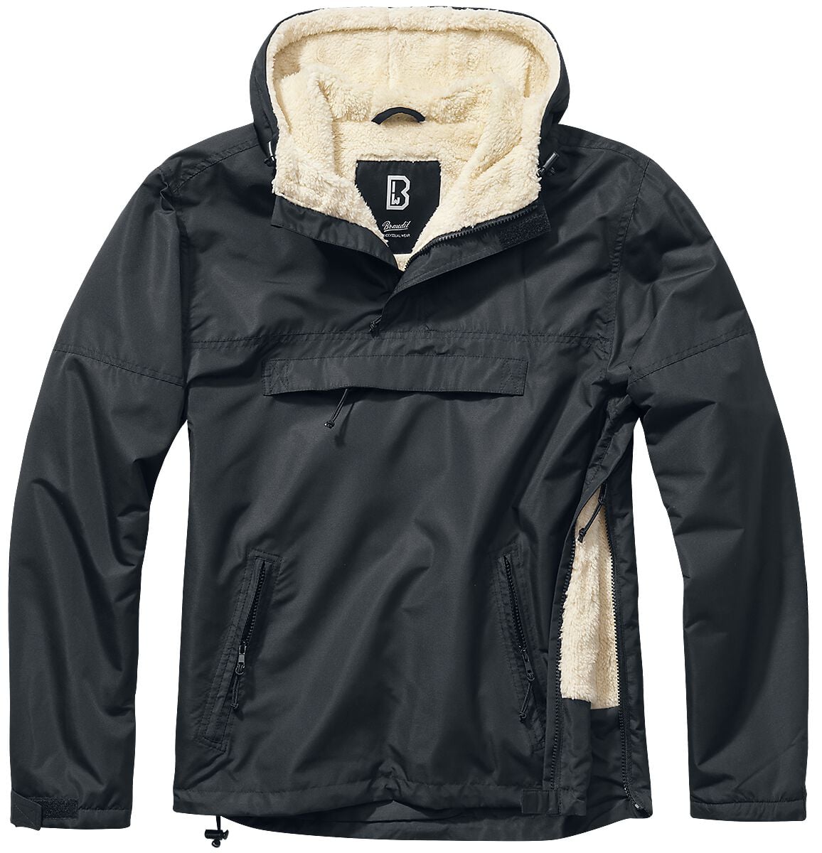 Coupe-vent  de Brandit - Coupe-Vent Sherpa - S à 5XL - pour Homme - noir - Brandit