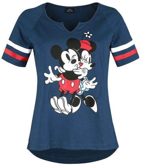 T-Shirt Manches courtes Disney de Mickey & Minnie Mouse - Mickey Mouse Buddies - S à XXL - pour Femme - bleu - Mickey & Minnie Mouse