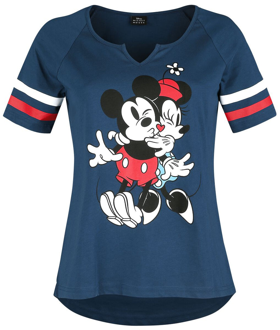 T-Shirt Manches courtes Disney de Mickey & Minnie Mouse - Mickey Mouse Buddies - S à XXL - pour Femme - bleu - Mickey & Minnie Mouse