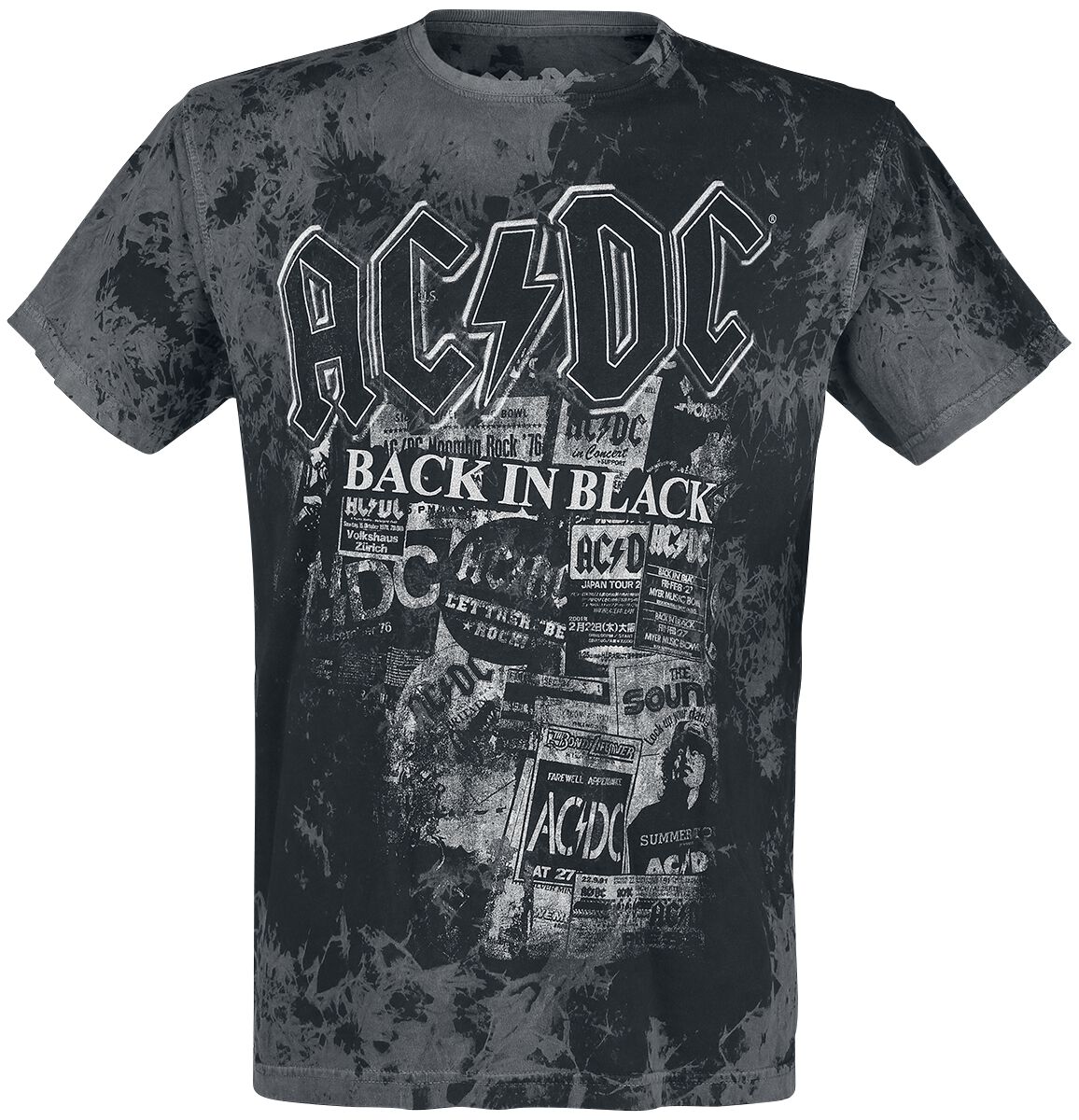 T-Shirt Manches courtes  de AC/DC - Back in Black - S à XXL - pour Homme - gris/noir - AC/DC