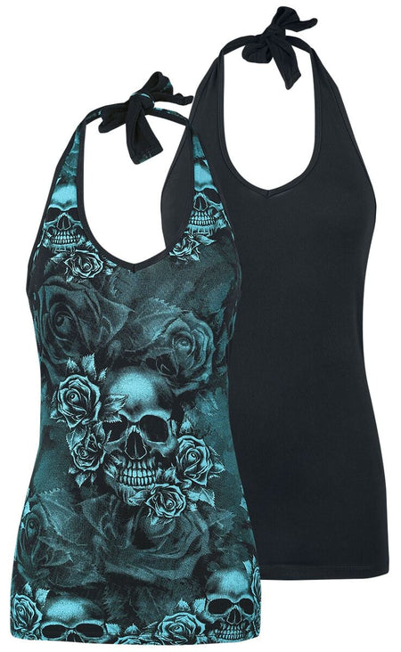 Débardeur  de Black Premium by EMP - Dos-Nus - Lot De 2 - S à 3XL - pour Femme - noir - Black Premium by EMP