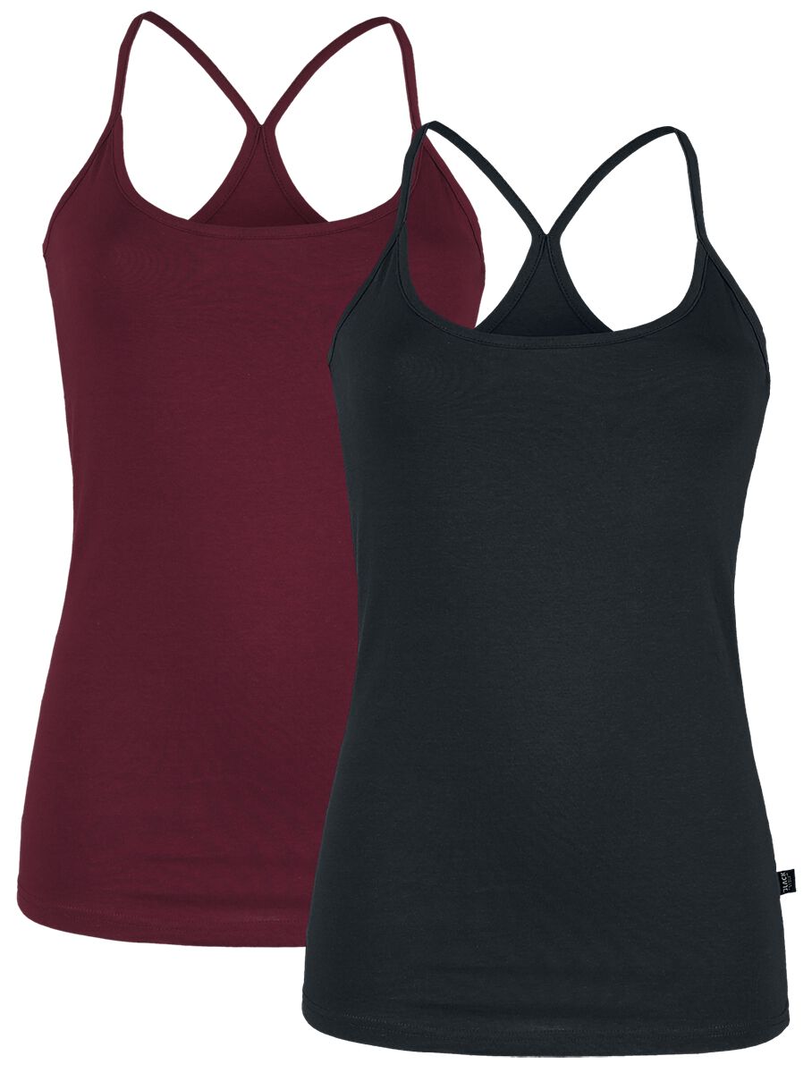 Top  de RED by EMP - Lot De Deux Hauts - S à 5XL - pour Femme - noir/bordeaux - RED by EMP