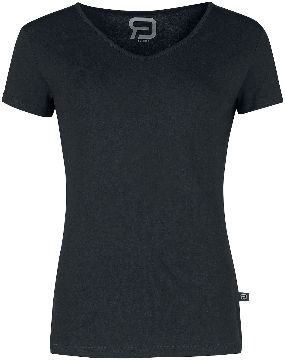 T-Shirt Manches courtes  de RED by EMP - Lot De Deux T-Shirts Col En V - S à 4XL - pour Femme - noir - RED by EMP - View 2