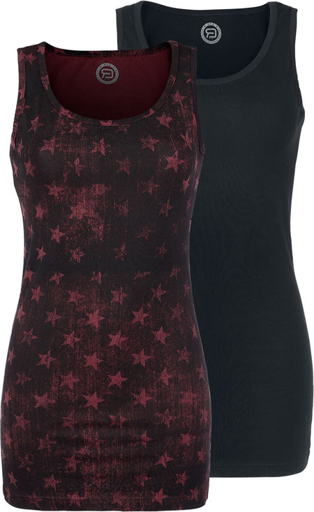 Top  de RED by EMP - Lot De Deux Hauts - S à XXL - pour Femme - noir/bordeaux - RED by EMP