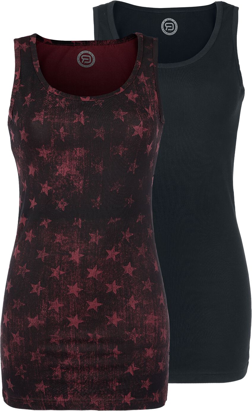 Top  de RED by EMP - Lot De Deux Hauts - S à XXL - pour Femme - noir/bordeaux - RED by EMP