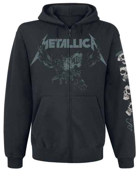 Sweat-shirt zippé à capuche  de Metallica - S&M2 - Skull - S à 5XL - pour Homme - noir - metallica