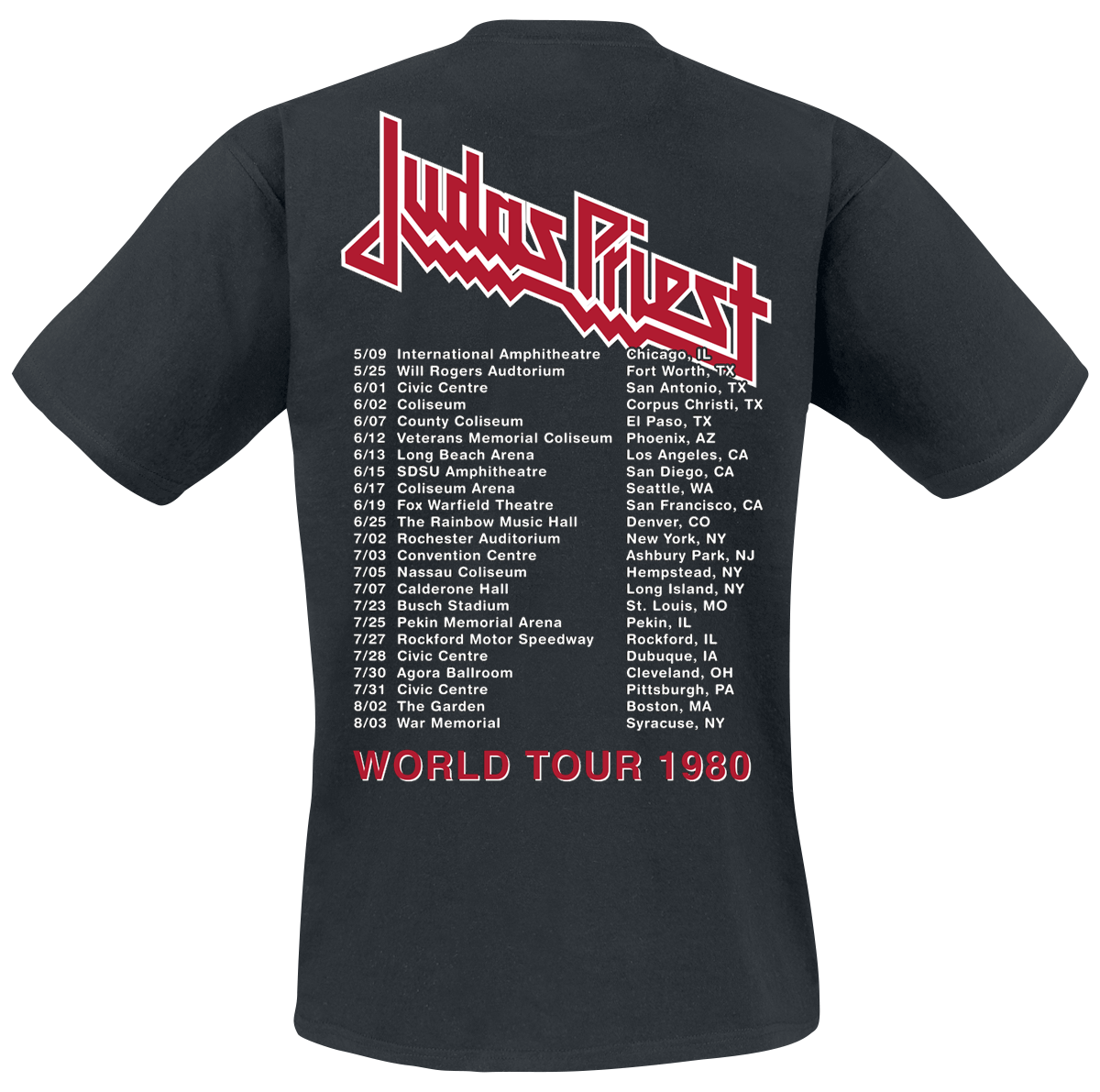 T-Shirt Manches courtes  de Judas Priest - British Steel Anniversary 2020 - S à 4XL - pour Homme - noir - Judas Priest - View 2