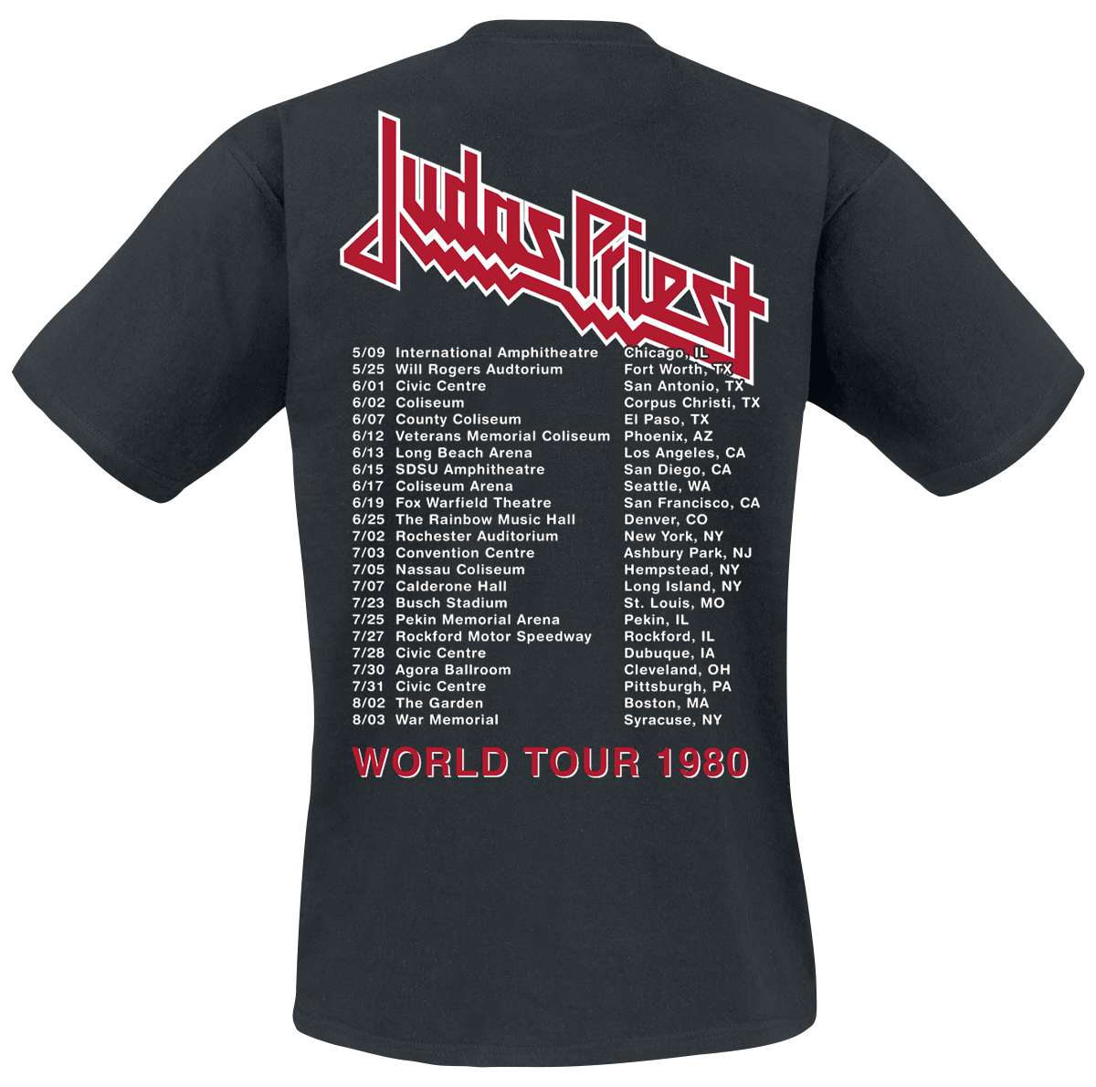 T-Shirt Manches courtes  de Judas Priest - British Steel Anniversary 2020 - S à 4XL - pour Homme - noir - Judas Priest - View 2