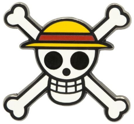 Pin's  de One Piece - Tête De Mort - Luffy - pour Indifférent - multicolore - One Piece