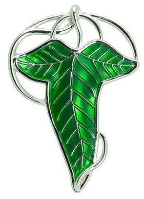 Pin's  de Le Seigneur Des Anneaux - Feuille de Lorien - pour Indifférent - vert - Le Seigneur Des Anneaux