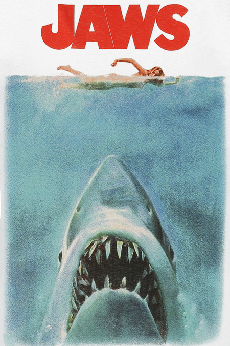 T-Shirt Manches courtes  de Jaws - Poster - S à XXL - pour Homme - blanc - Jaws - View 2