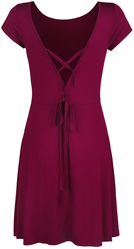 Robe courte  de Black Premium by EMP - Robe Rouge Avec Découpe Dans Le Dos & Laçage Décoratif - S à XXL - pour Femme - rouge - Black Premium by EMP - View 2
