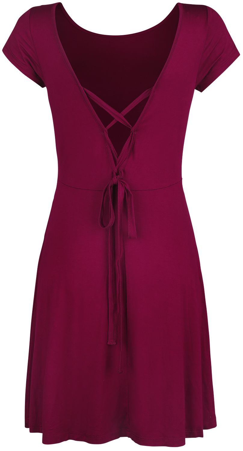 Robe courte  de Black Premium by EMP - Robe Rouge Avec Découpe Dans Le Dos & Laçage Décoratif - S à XXL - pour Femme - rouge - Black Premium by EMP - View 2