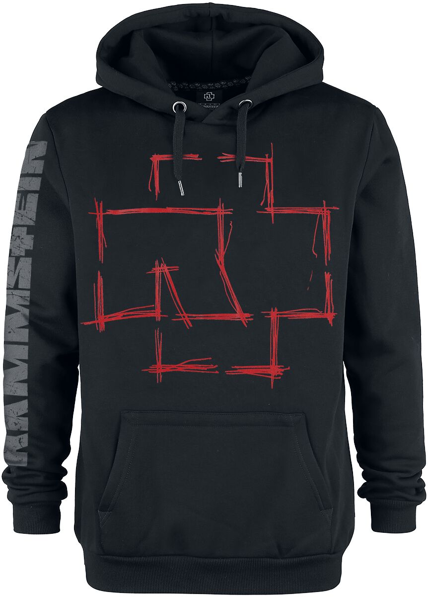 Sweat-shirt à capuche  de Rammstein - Zeig Dich - S à 3XL - pour Homme - noir - Rammstein