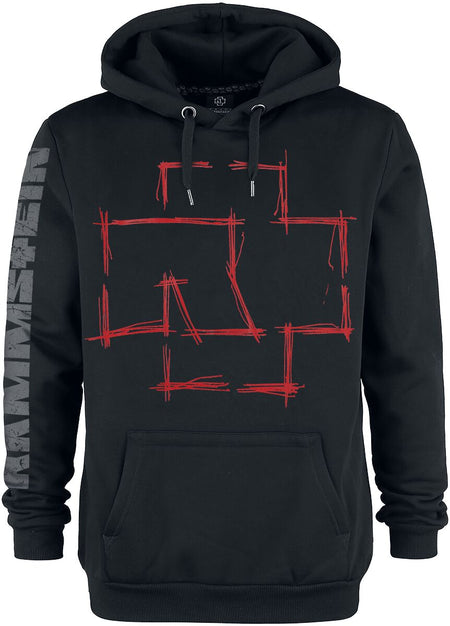 Sweat-shirt à capuche  de Rammstein - Zeig Dich - S à 3XL - pour Homme - noir - Rammstein