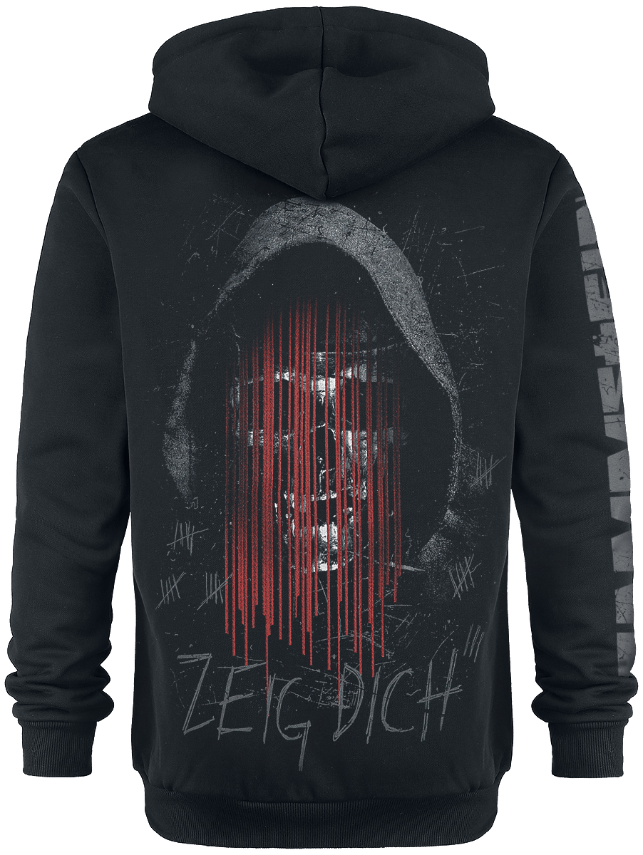 Sweat-shirt à capuche  de Rammstein - Zeig Dich - S à 3XL - pour Homme - noir - Rammstein - View 2