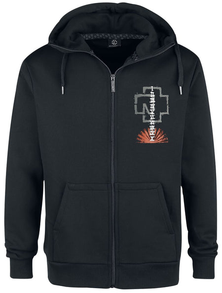 Sweat-shirt zippé à capuche  de Rammstein - Sonne - S à 3XL - pour  - noir - Rammstein