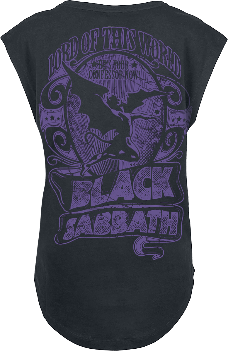 T-Shirt Manches courtes  de Black Sabbath - Lord Of This World - S à XXL - pour Femme - noir - Black Sabbath - View 2