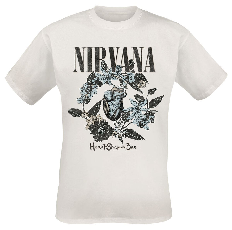 T-Shirt Manches courtes  de Nirvana - Heart Shape Box - S à 3XL - pour Homme - blanc - Nirvana