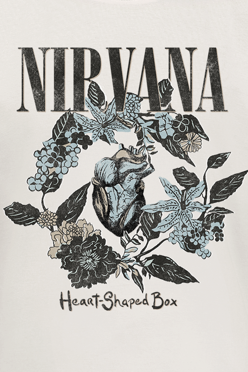 T-Shirt Manches courtes  de Nirvana - Heart Shape Box - S à 3XL - pour Homme - blanc - Nirvana - View 2