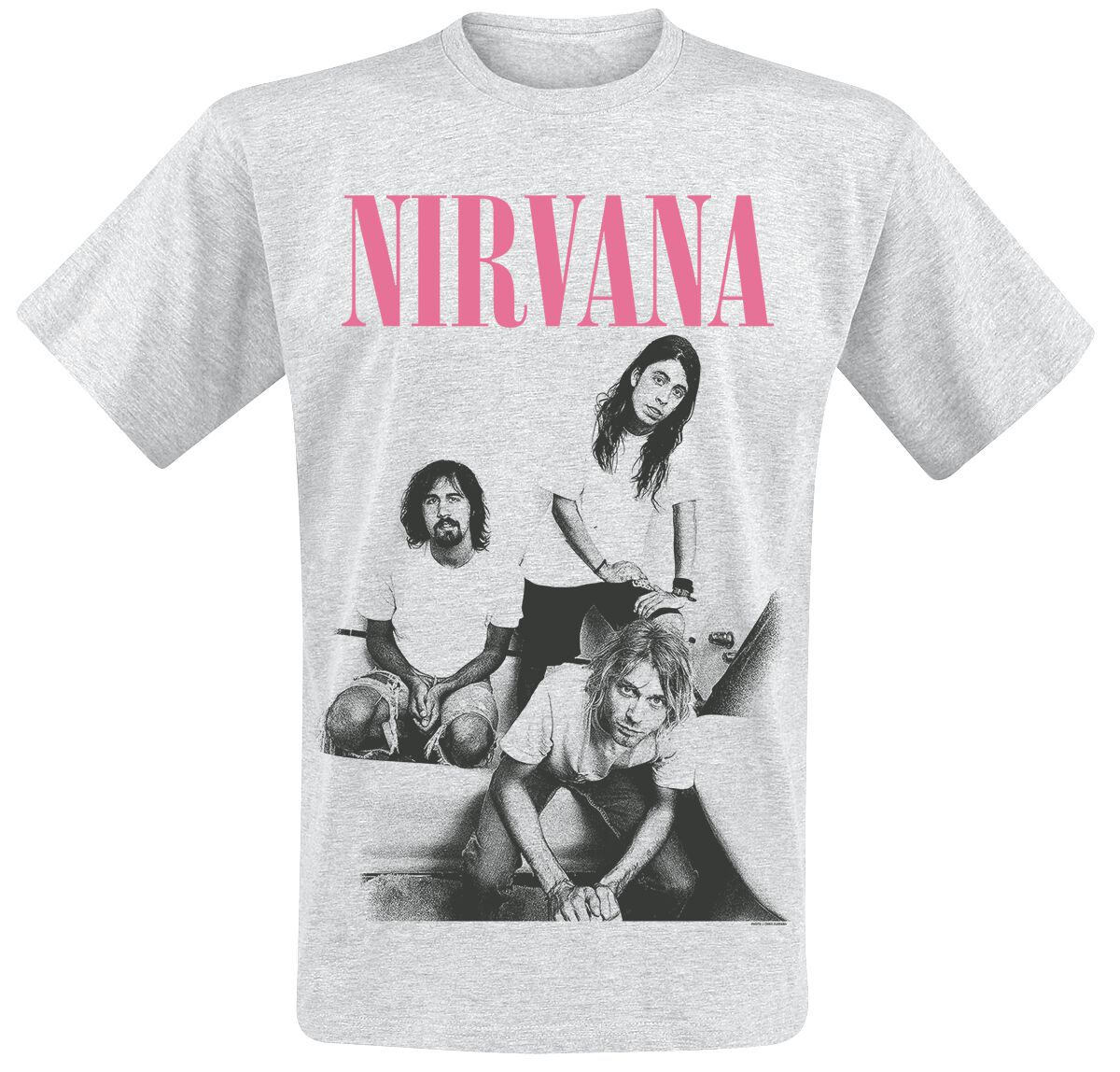 T-Shirt Manches courtes  de Nirvana - Bathroom Photo - S à L - pour Homme - gris chiné - Nirvana