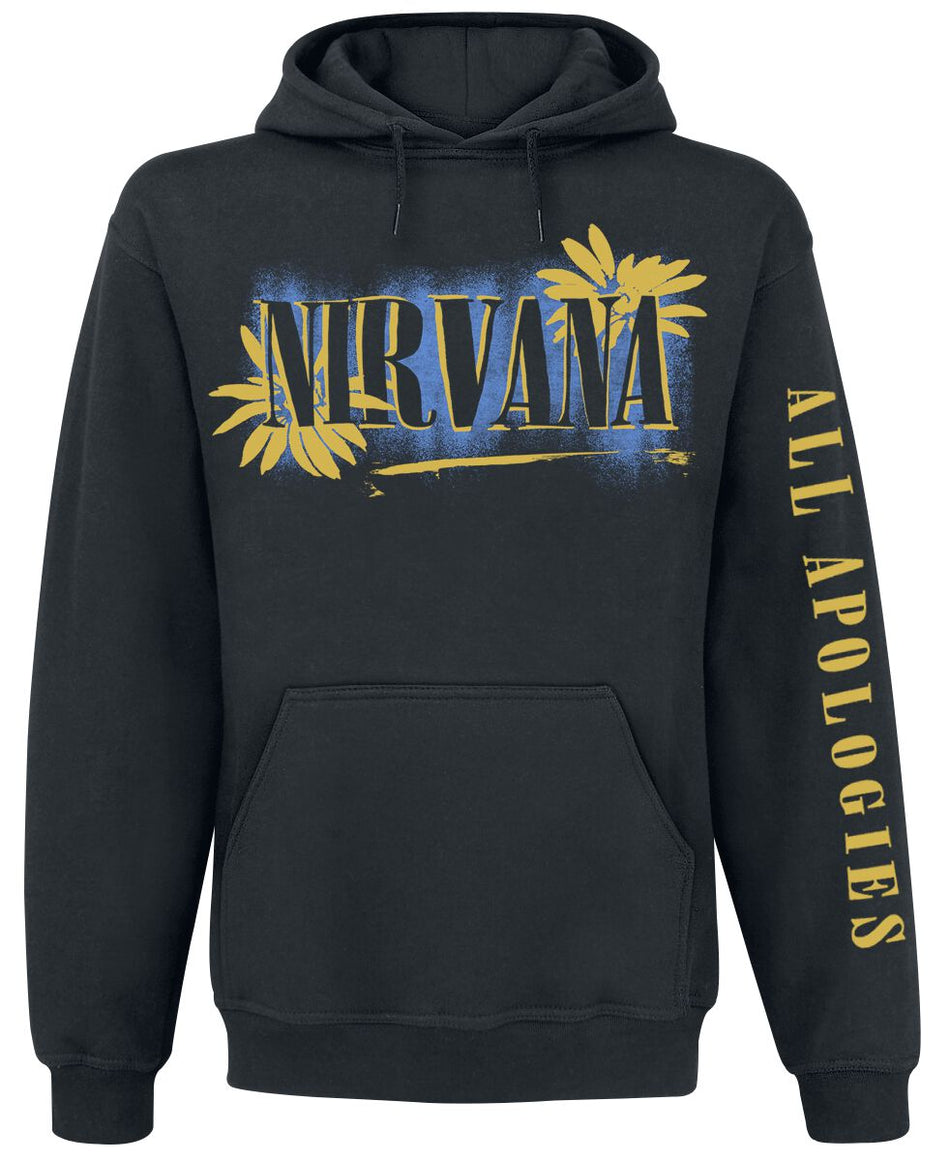 Sweat-shirt à capuche  de Nirvana - All Apologies - S à XXL - pour Homme - noir - Nirvana