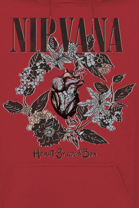 Sweat-shirt à capuche  de Nirvana - Heart Shaped Box - S à XXL - pour Homme - rouge - Nirvana - View 2