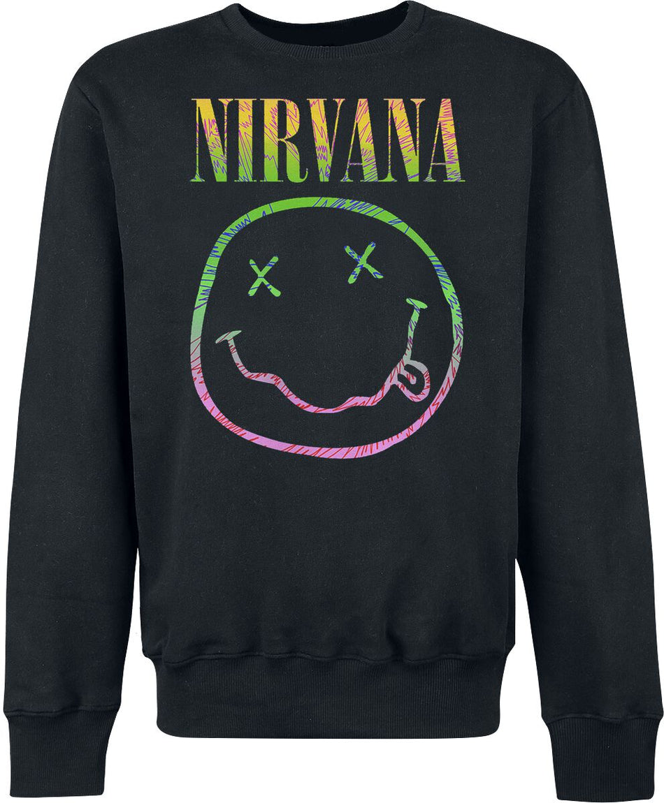 Sweat-shirt  de Nirvana - Sorbet Ray - S à XXL - pour Homme - noir - Nirvana
