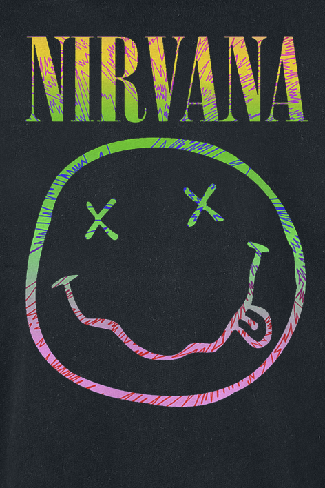 Sweat-shirt  de Nirvana - Sorbet Ray - S à XXL - pour Homme - noir - Nirvana - View 2