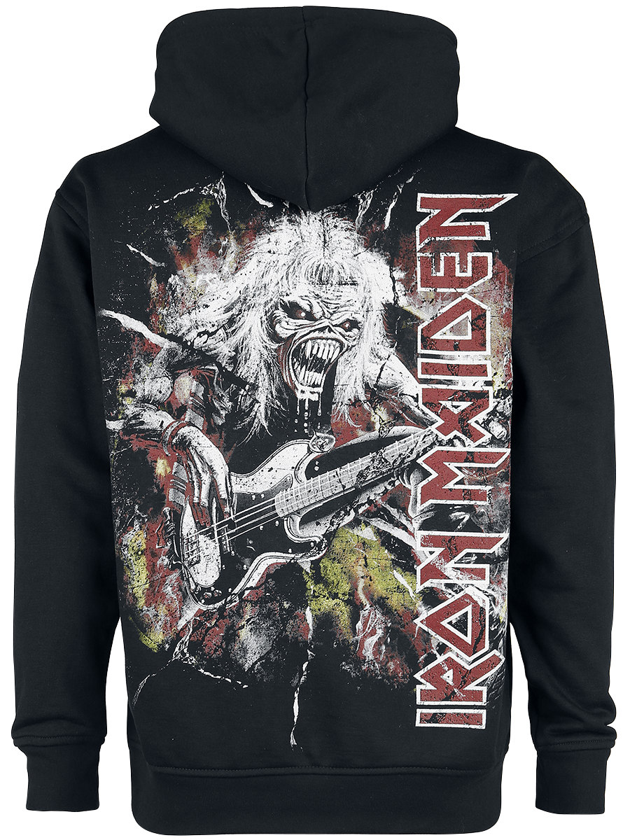 Sweat-shirt à capuche  de Iron Maiden - Fear Live Flames - S à XXL - pour Homme - noir - Iron Maiden - View 2