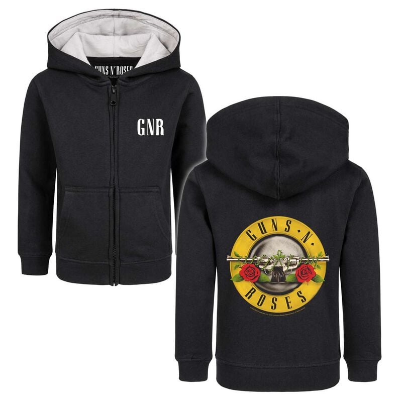 Vestes à capuches pour enfants  de Guns N' Roses - Metal-Kids - Bullet - 92 à 164 - pour Enfants - noir - Guns N' Roses